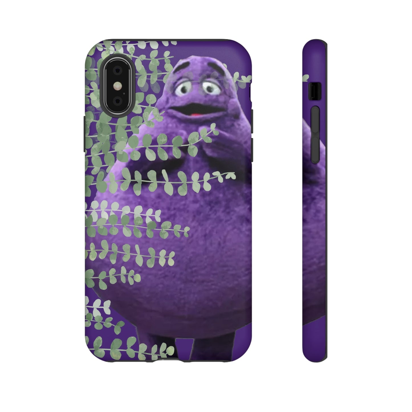 Phone Case-Evil Purple McBlob | Tough-iPhone XS-Matte-PhoneCaseBoss-Phone-Best-Phone-Cases