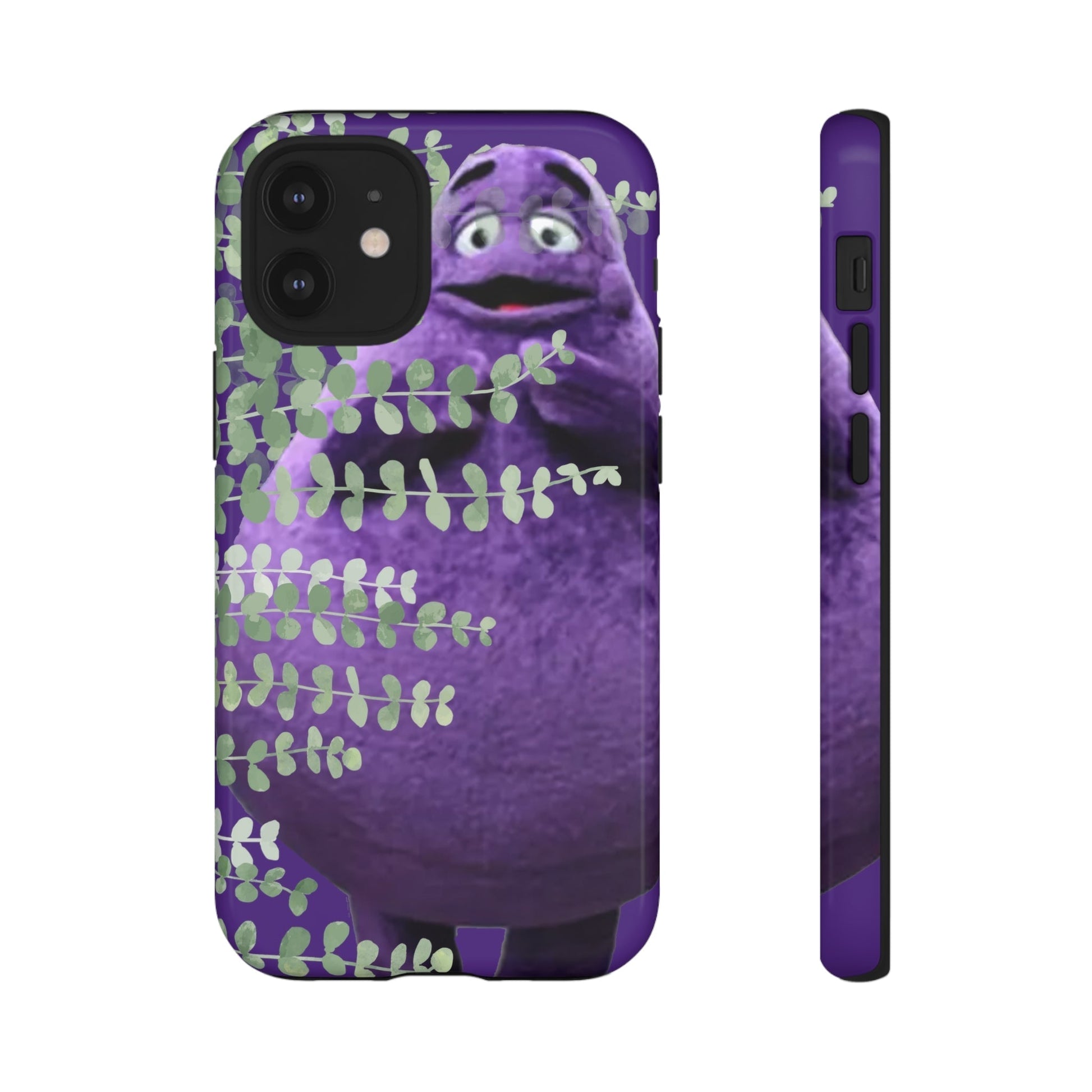 Phone Case-Evil Purple McBlob | Tough-iPhone 12 Mini-Glossy-PhoneCaseBoss-Phone-Best-Phone-Cases