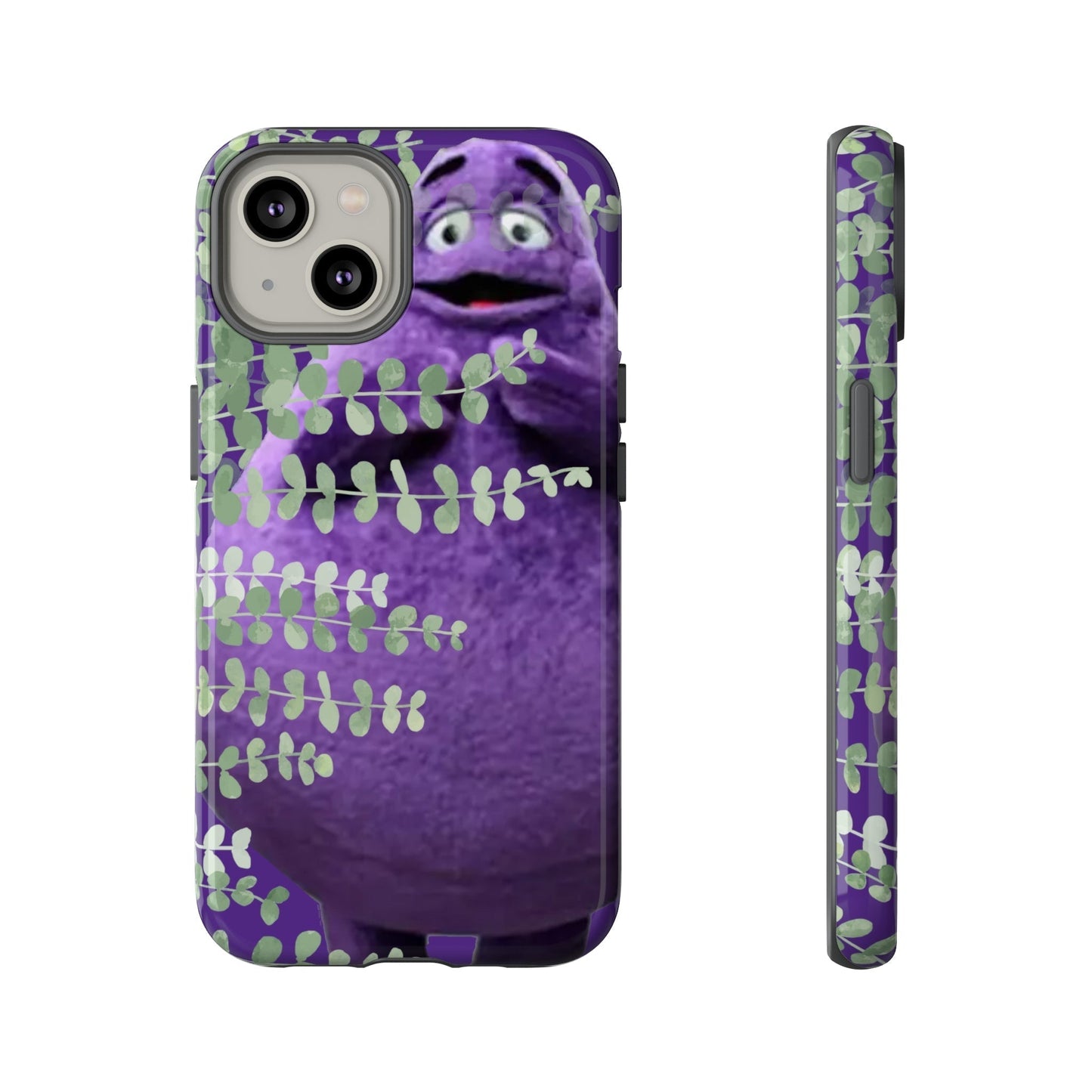 Phone Case-Evil Purple McBlob | Tough-iPhone 14-Glossy-PhoneCaseBoss-Phone-Best-Phone-Cases