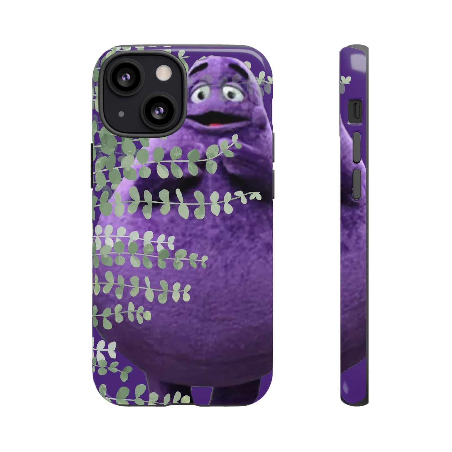 Phone Case-Evil Purple McBlob | Tough-iPhone 13 Mini-Glossy-PhoneCaseBoss-Phone-Best-Phone-Cases