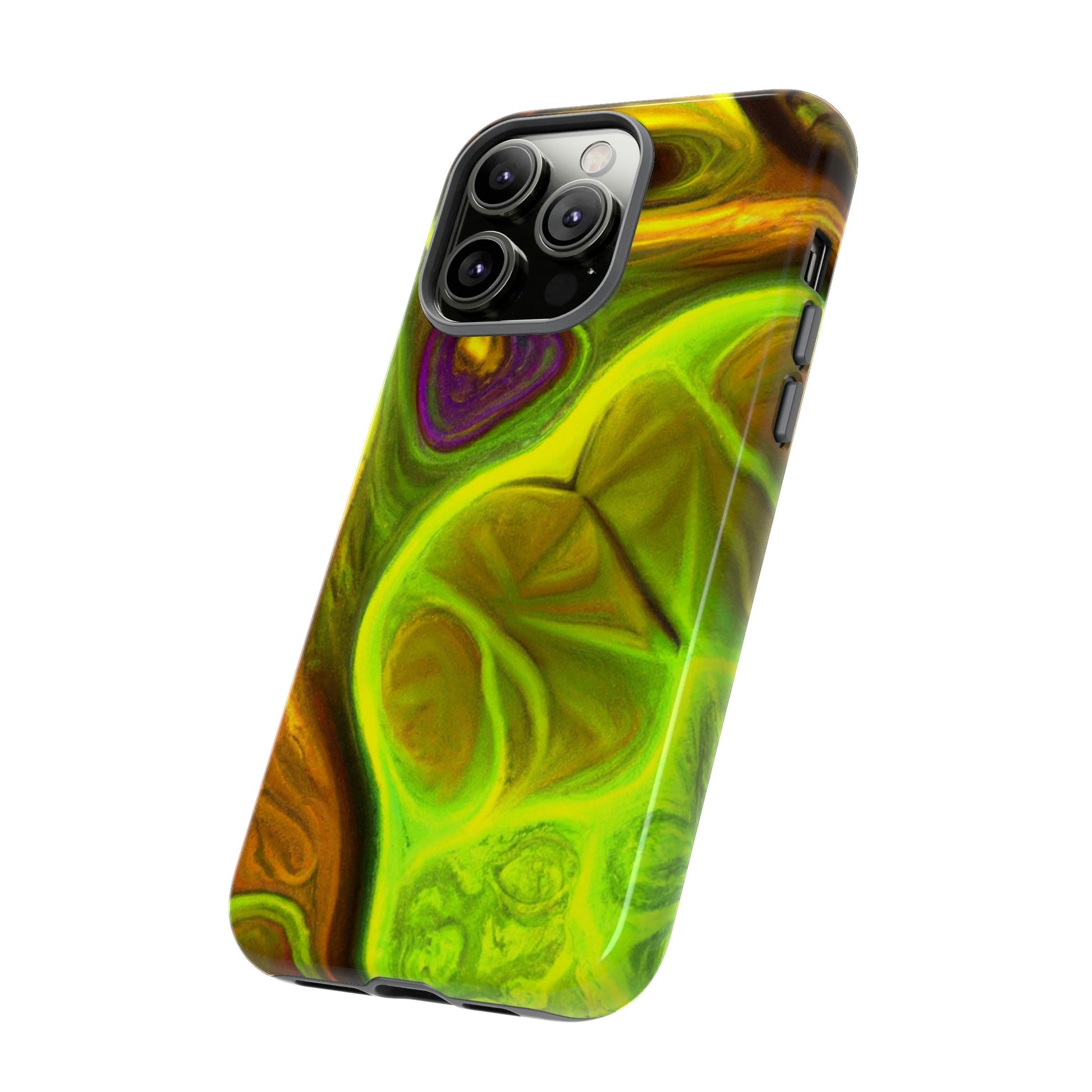 Phone Case-FRACTAL GREEN | Tough-PhoneCaseBoss-Phone-Best-Phone-Cases