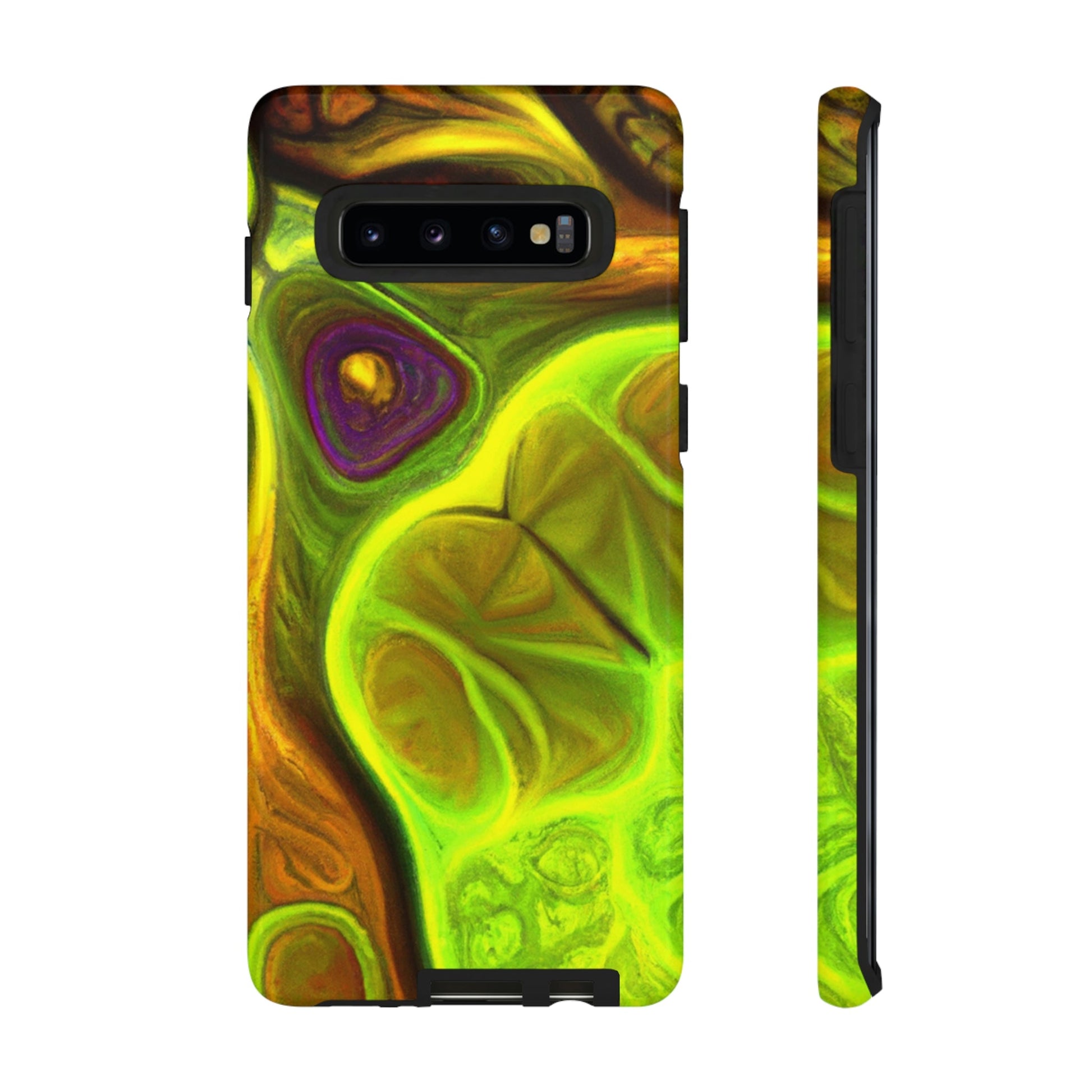 Phone Case-FRACTAL GREEN | Tough-Samsung Galaxy S10-Glossy-PhoneCaseBoss-Phone-Best-Phone-Cases