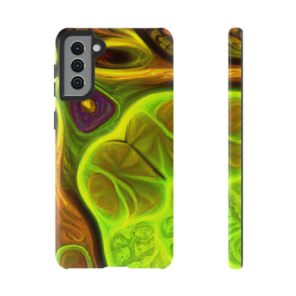 Phone Case-FRACTAL GREEN | Tough-Samsung Galaxy S21 Plus-Glossy-PhoneCaseBoss-Phone-Best-Phone-Cases