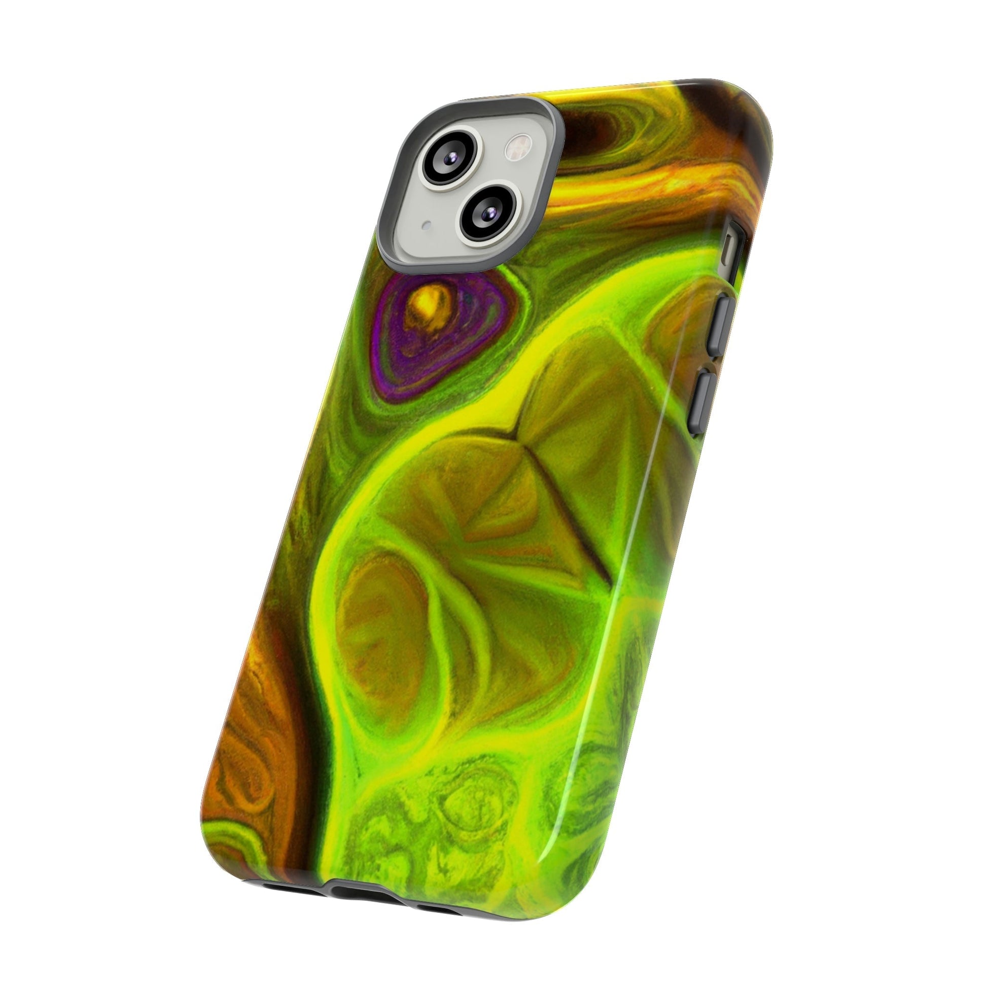 Phone Case-FRACTAL GREEN | Tough-PhoneCaseBoss-Phone-Best-Phone-Cases