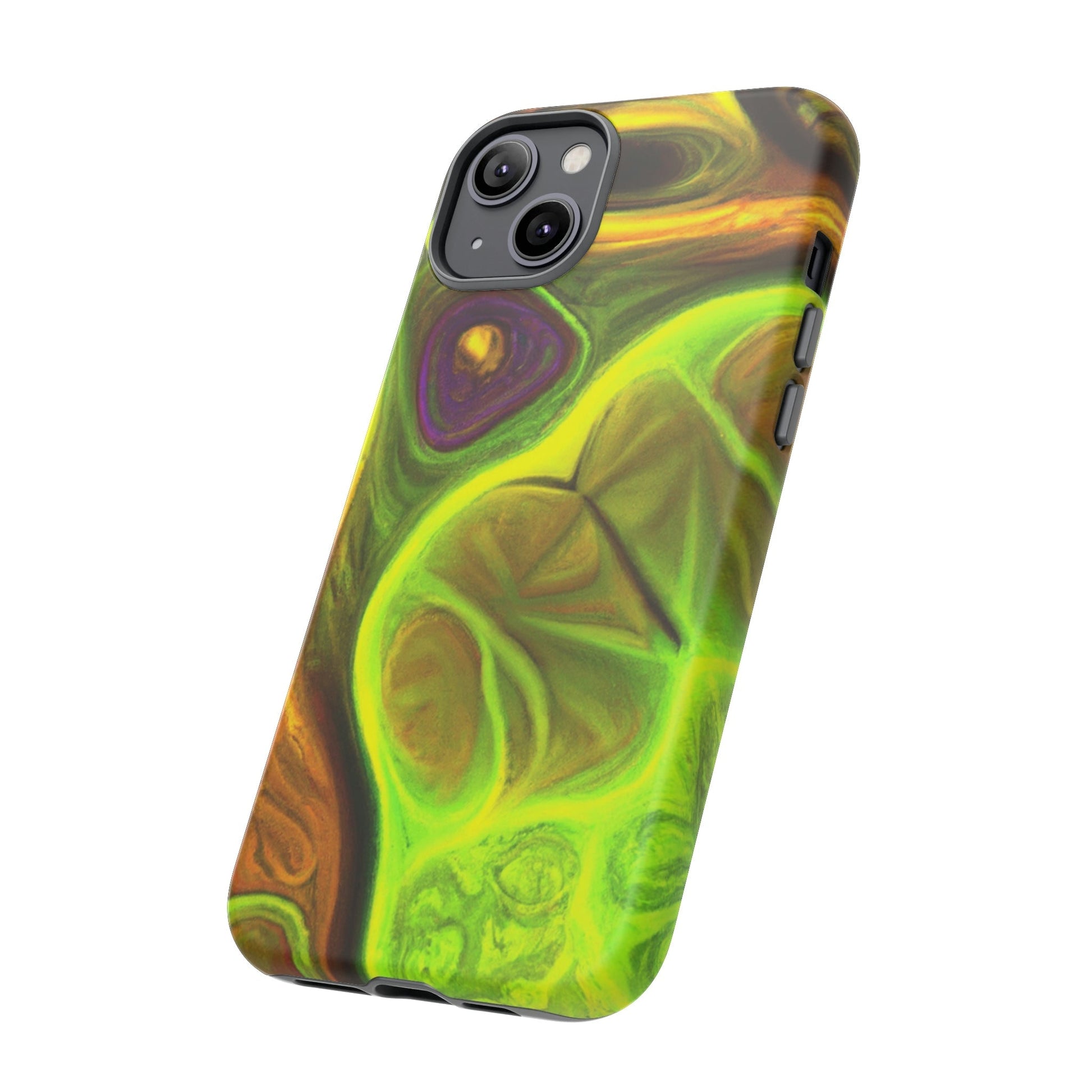 Phone Case-FRACTAL GREEN | Tough-PhoneCaseBoss-Phone-Best-Phone-Cases