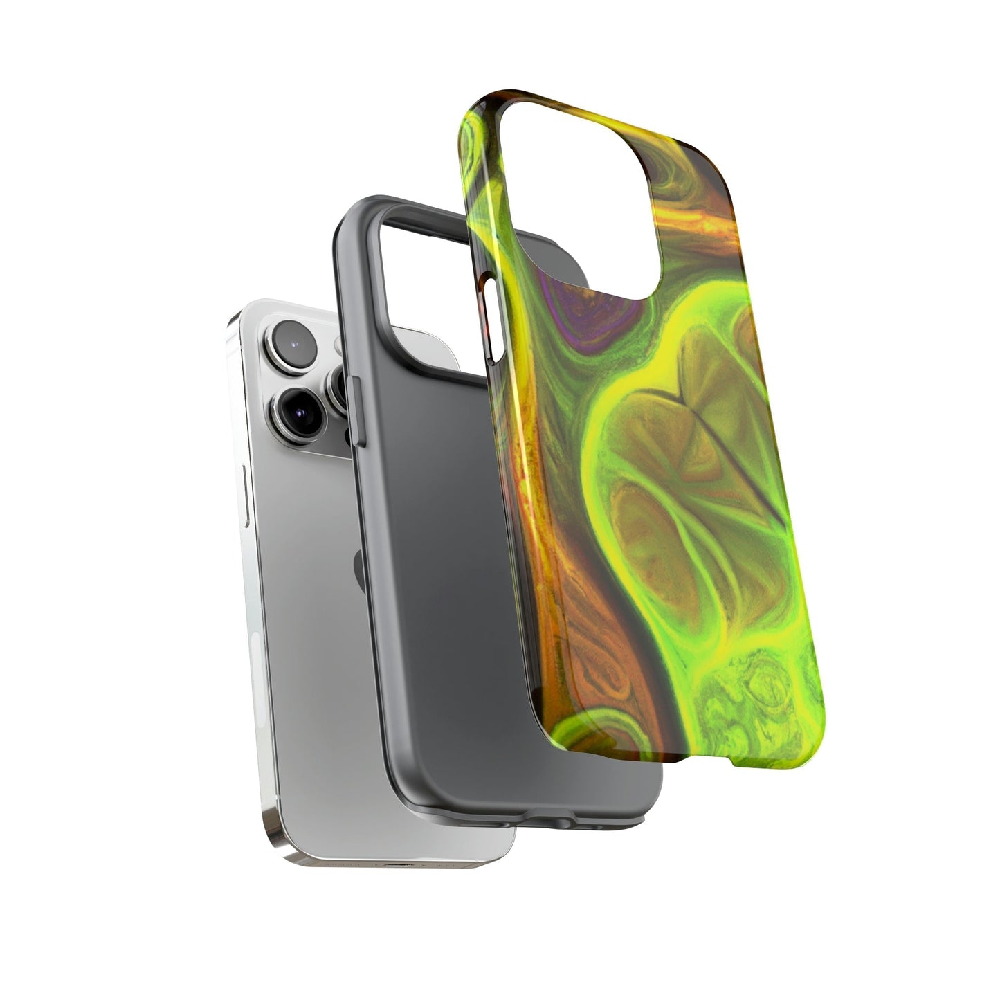 Phone Case-FRACTAL GREEN | Tough-PhoneCaseBoss-Phone-Best-Phone-Cases