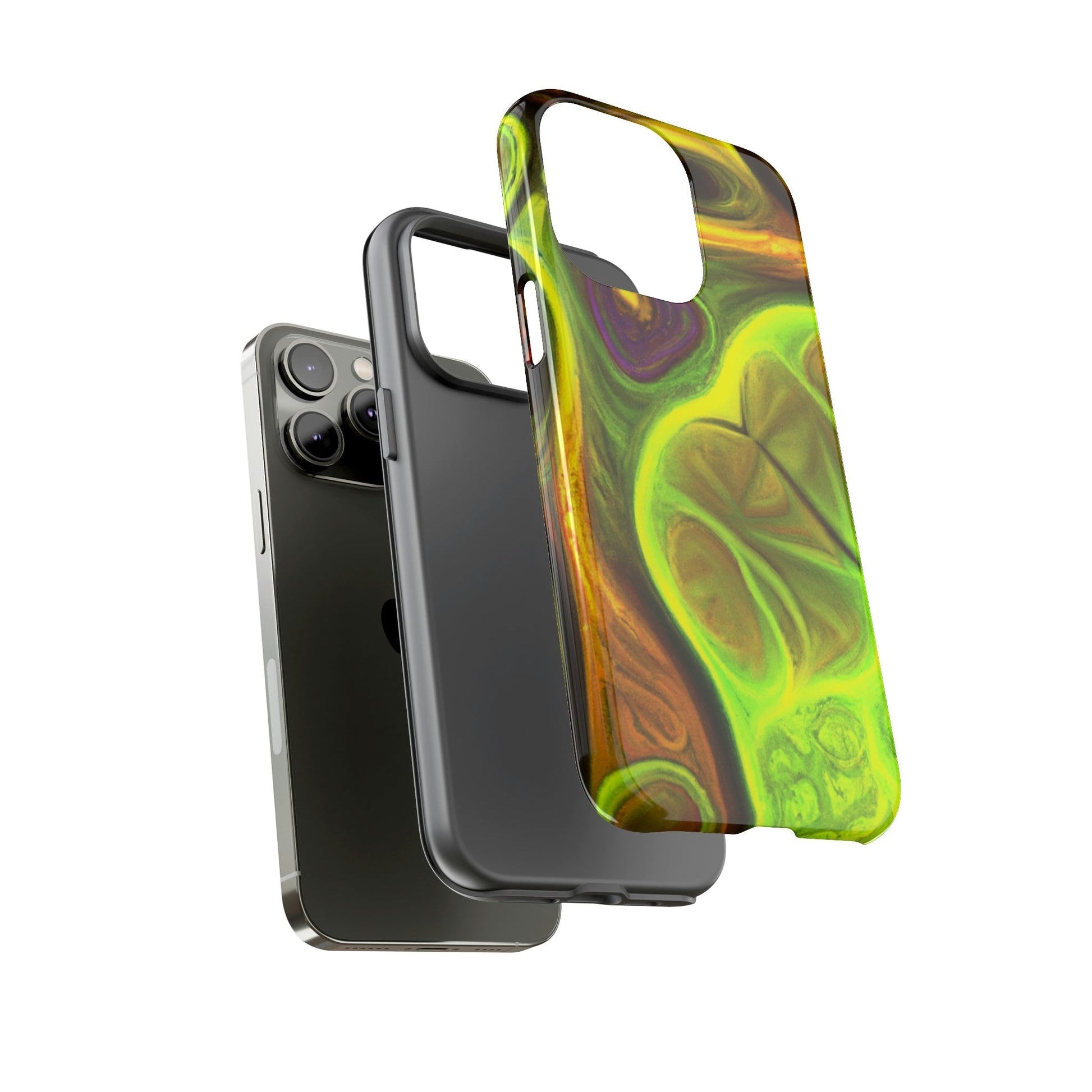 Phone Case-FRACTAL GREEN | Tough-PhoneCaseBoss-Phone-Best-Phone-Cases