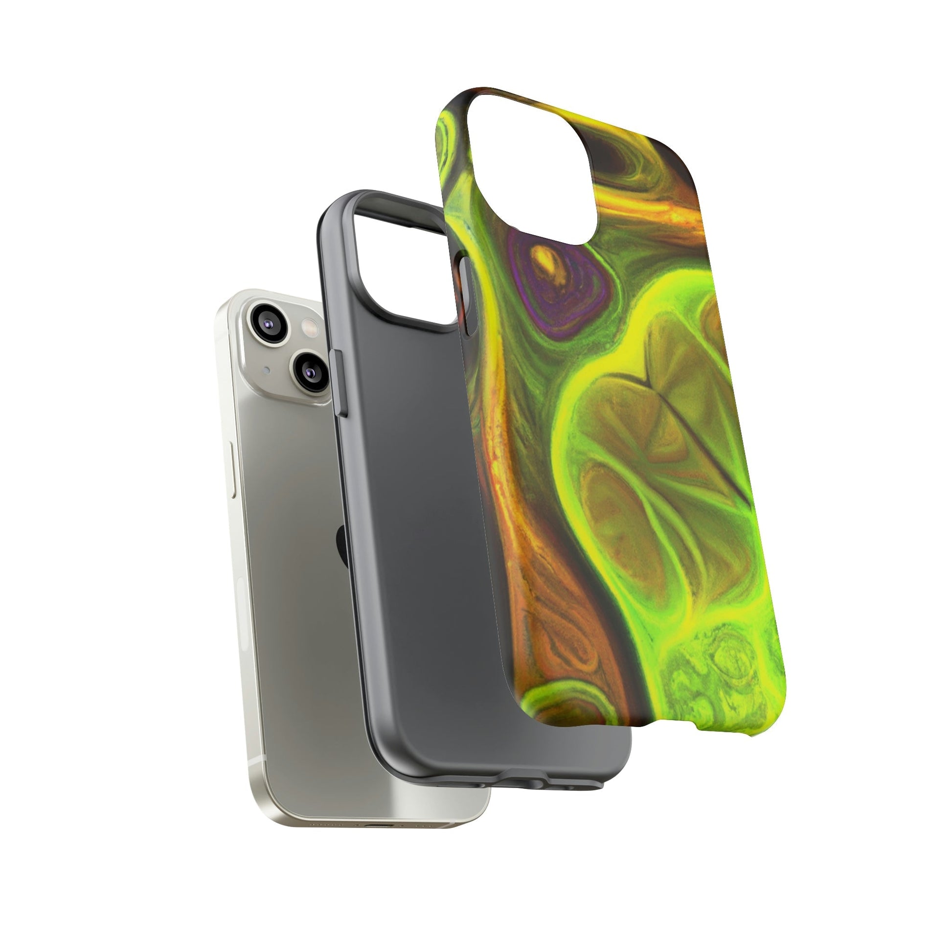 Phone Case-FRACTAL GREEN | Tough-PhoneCaseBoss-Phone-Best-Phone-Cases