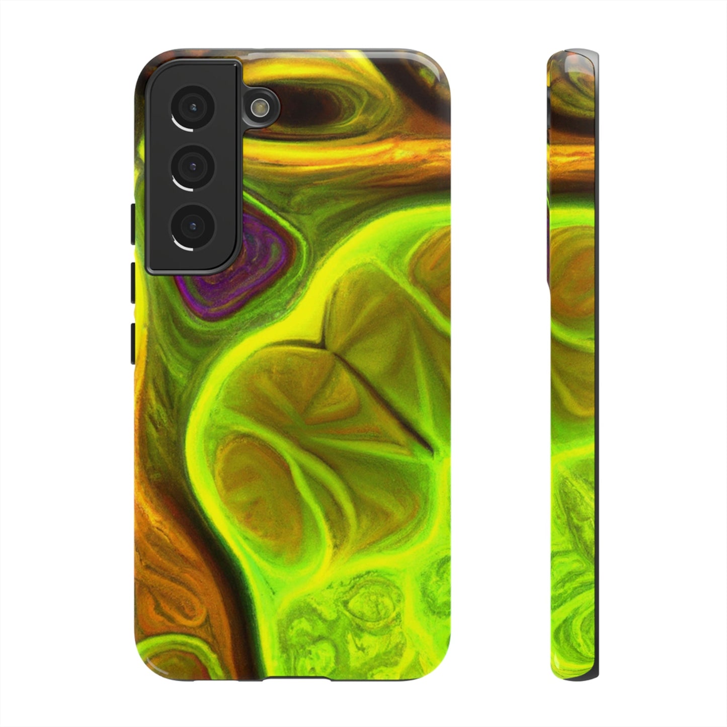 Phone Case-FRACTAL GREEN | Tough-Samsung Galaxy S22-Glossy-PhoneCaseBoss-Phone-Best-Phone-Cases