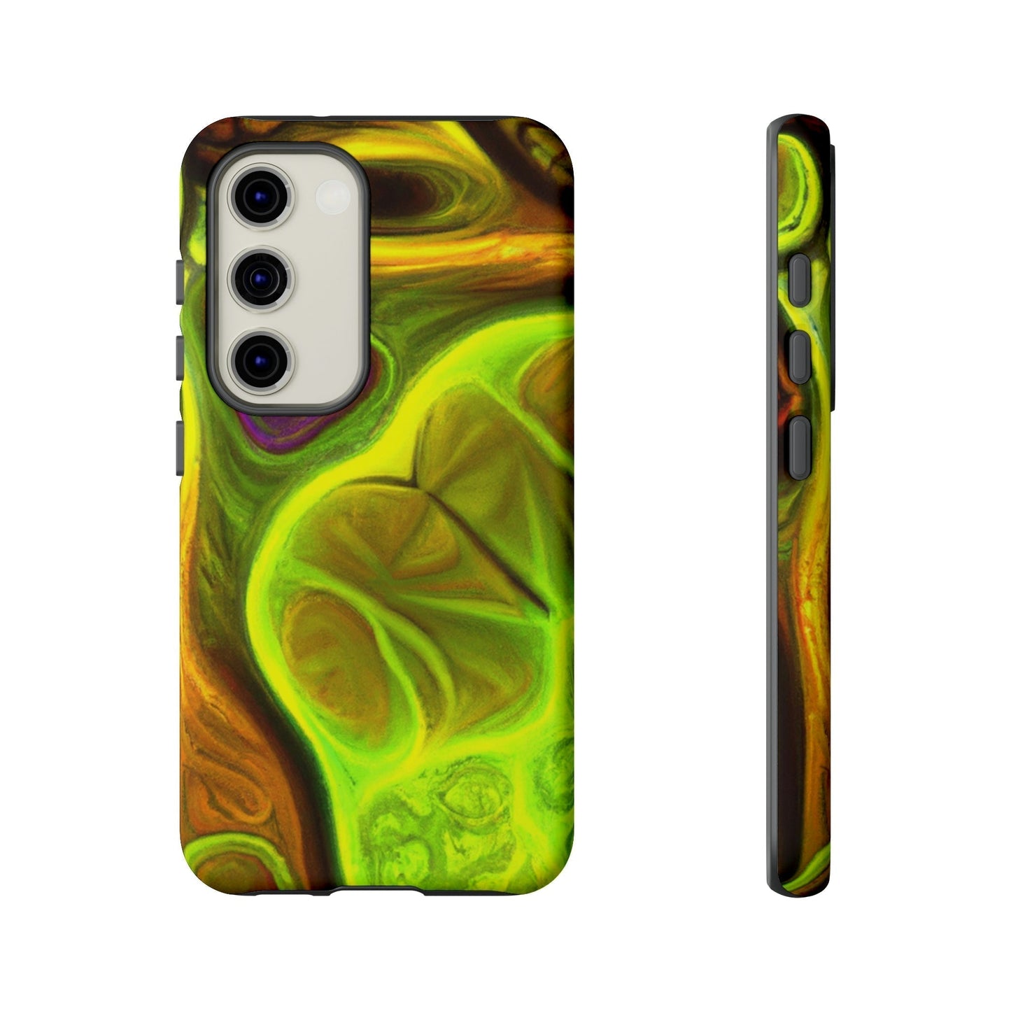 Phone Case-FRACTAL GREEN | Tough-Samsung Galaxy S23-Matte-PhoneCaseBoss-Phone-Best-Phone-Cases