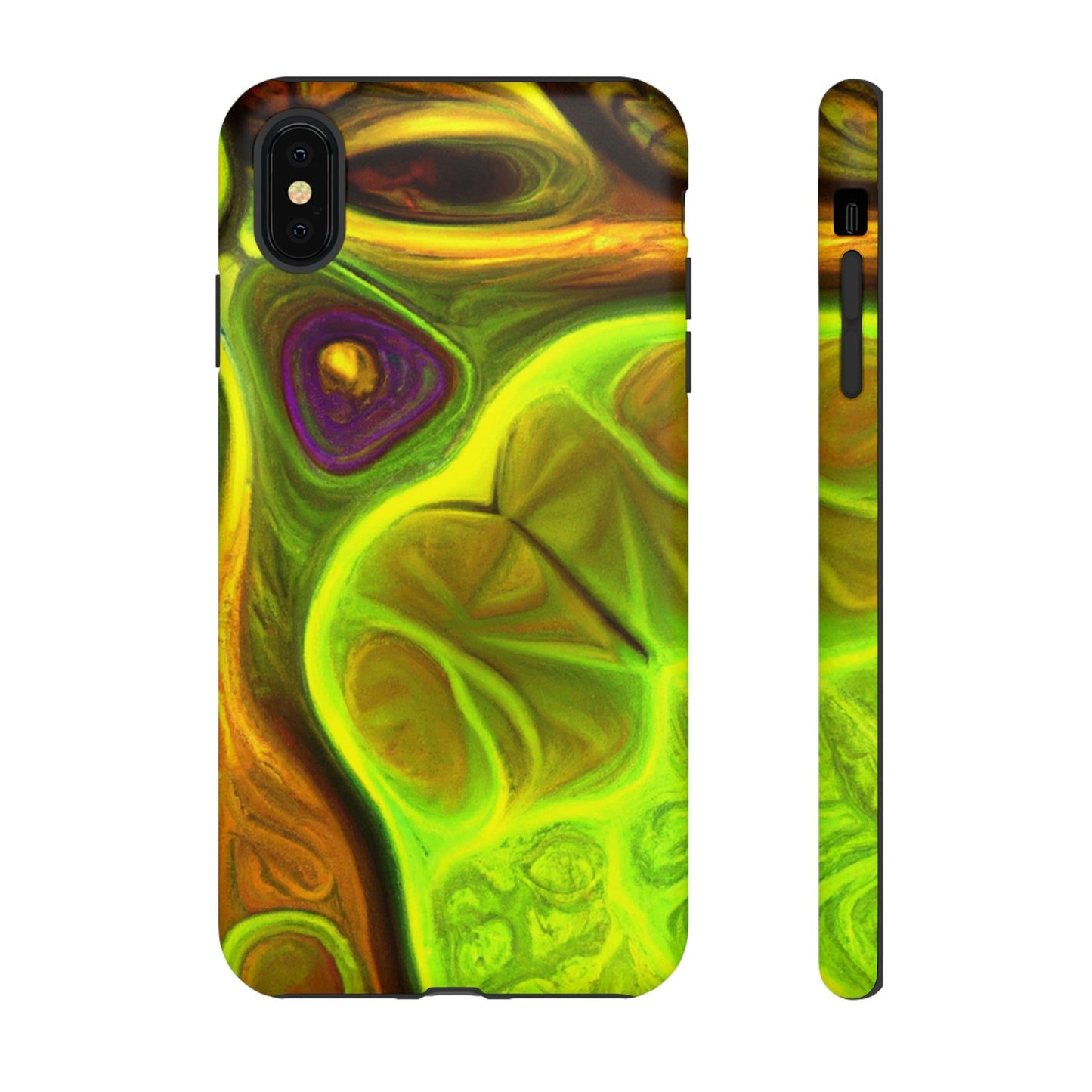 Phone Case-FRACTAL GREEN | Tough-iPhone XS MAX-Matte-PhoneCaseBoss-Phone-Best-Phone-Cases