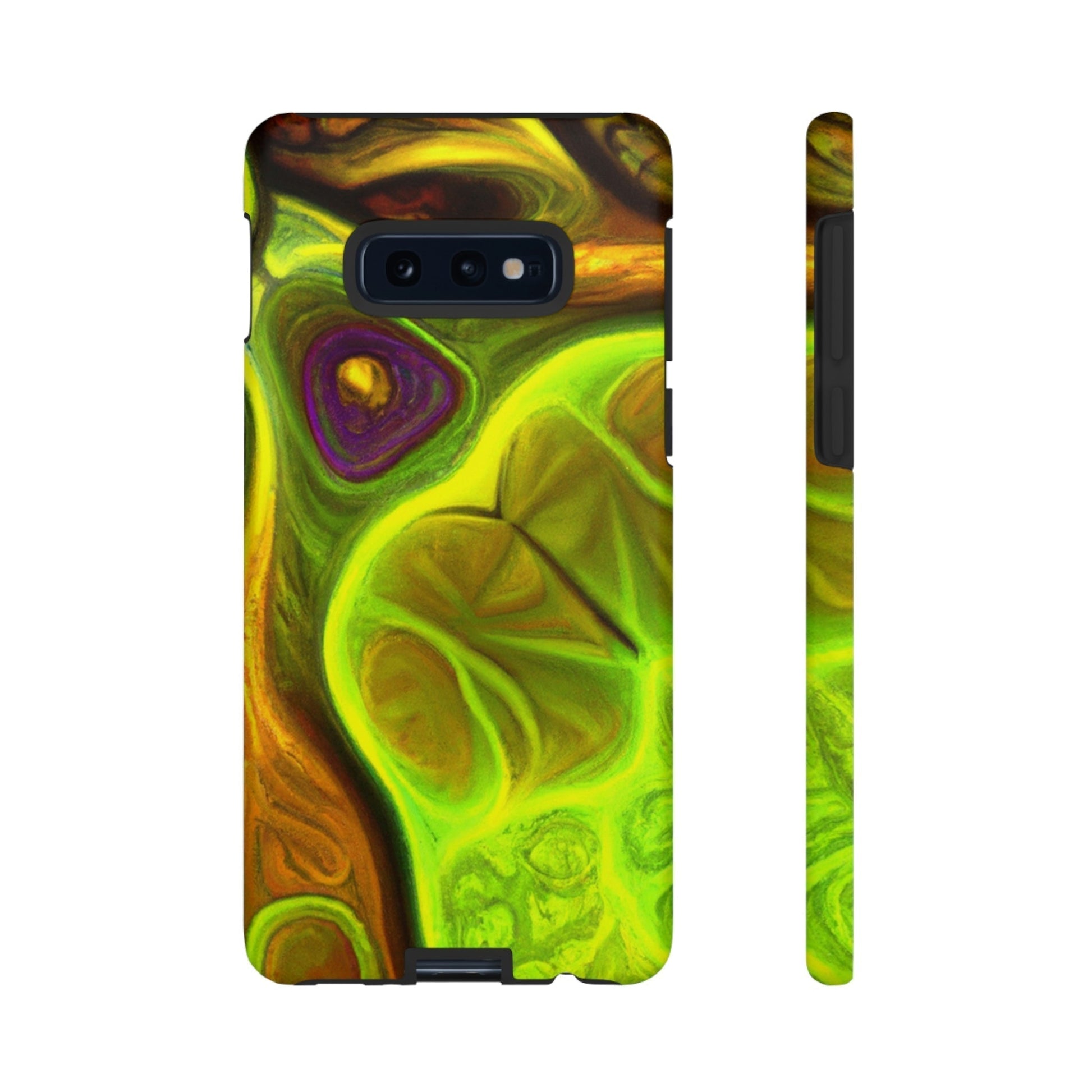 Phone Case-FRACTAL GREEN | Tough-Samsung Galaxy S10E-Matte-PhoneCaseBoss-Phone-Best-Phone-Cases