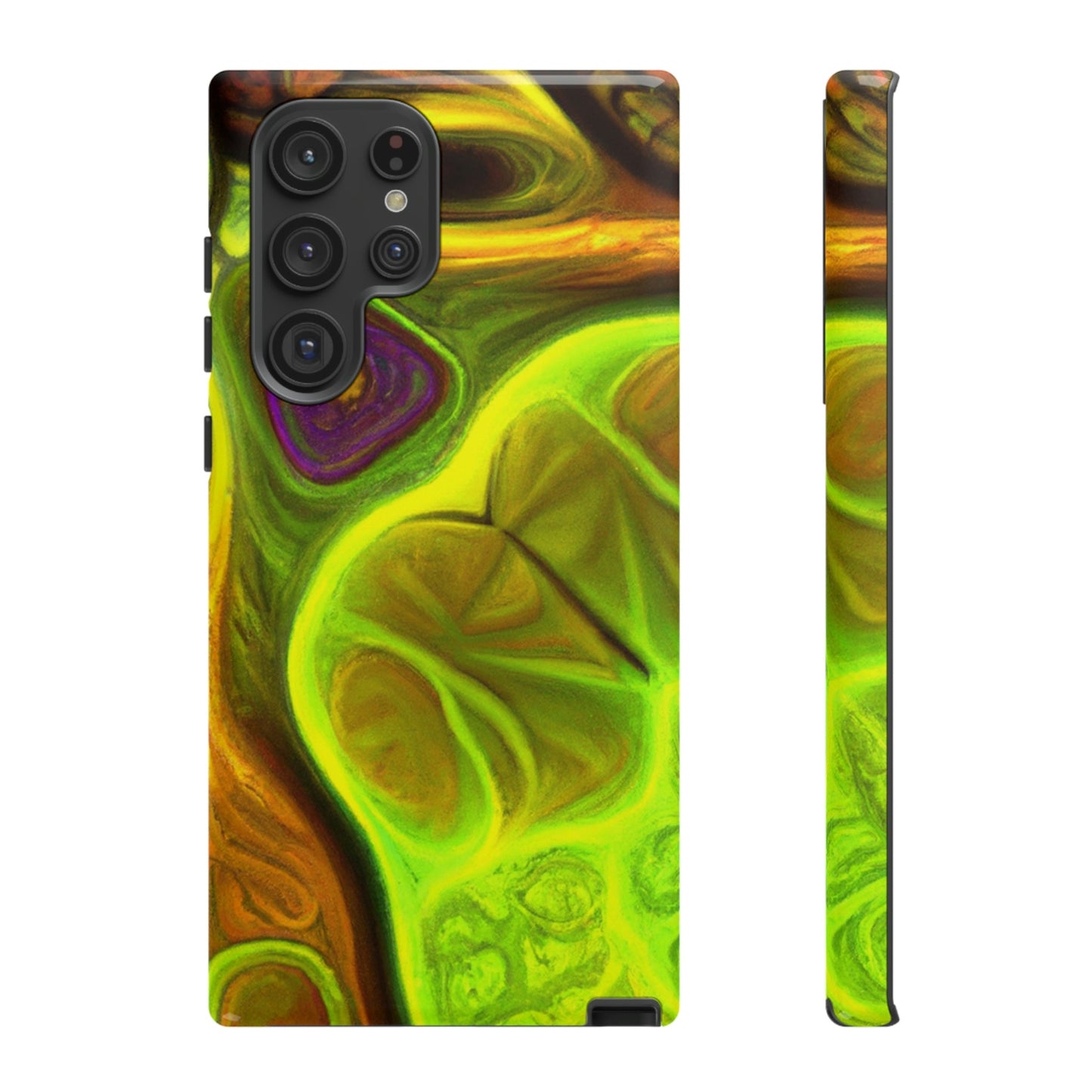 Phone Case-FRACTAL GREEN | Tough-Samsung Galaxy S22 Ultra-Glossy-PhoneCaseBoss-Phone-Best-Phone-Cases