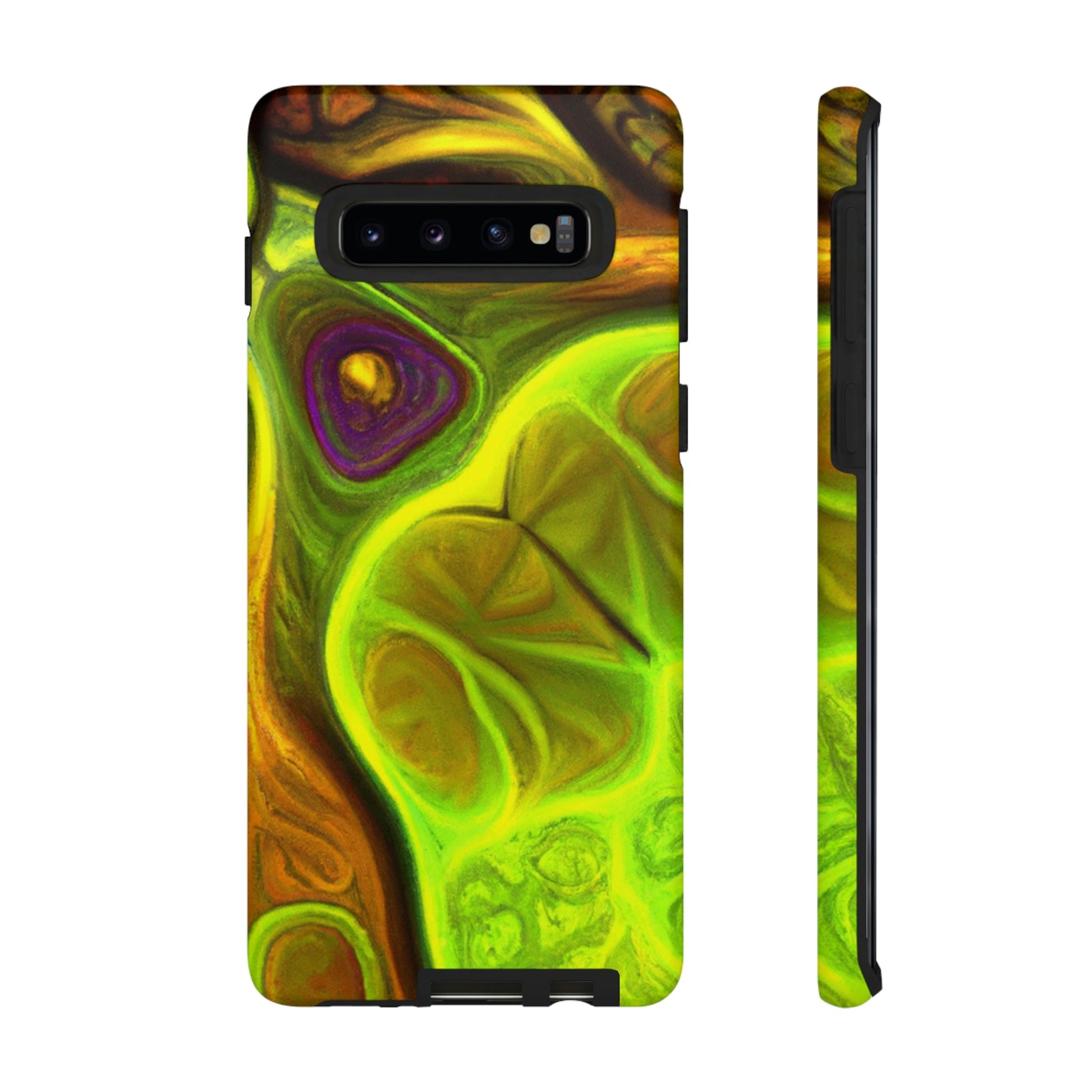 Phone Case-FRACTAL GREEN | Tough-Samsung Galaxy S10-Matte-PhoneCaseBoss-Phone-Best-Phone-Cases