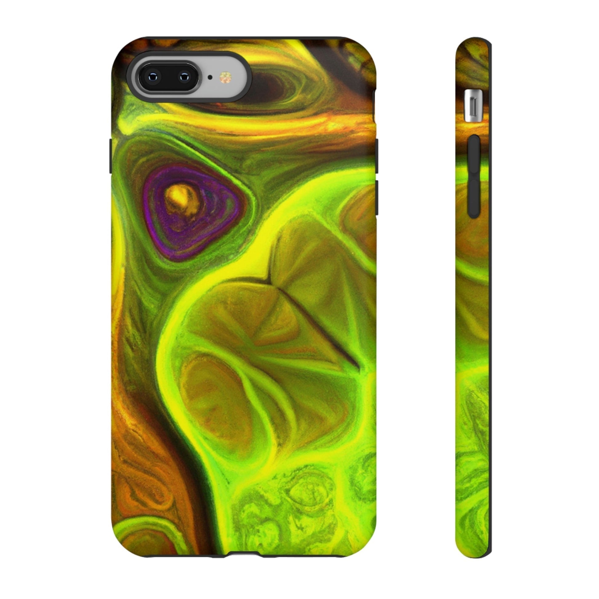 Phone Case-FRACTAL GREEN | Tough-iPhone 8 Plus-Matte-PhoneCaseBoss-Phone-Best-Phone-Cases