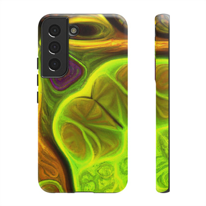 Phone Case-FRACTAL GREEN | Tough-Samsung Galaxy S22-Matte-PhoneCaseBoss-Phone-Best-Phone-Cases