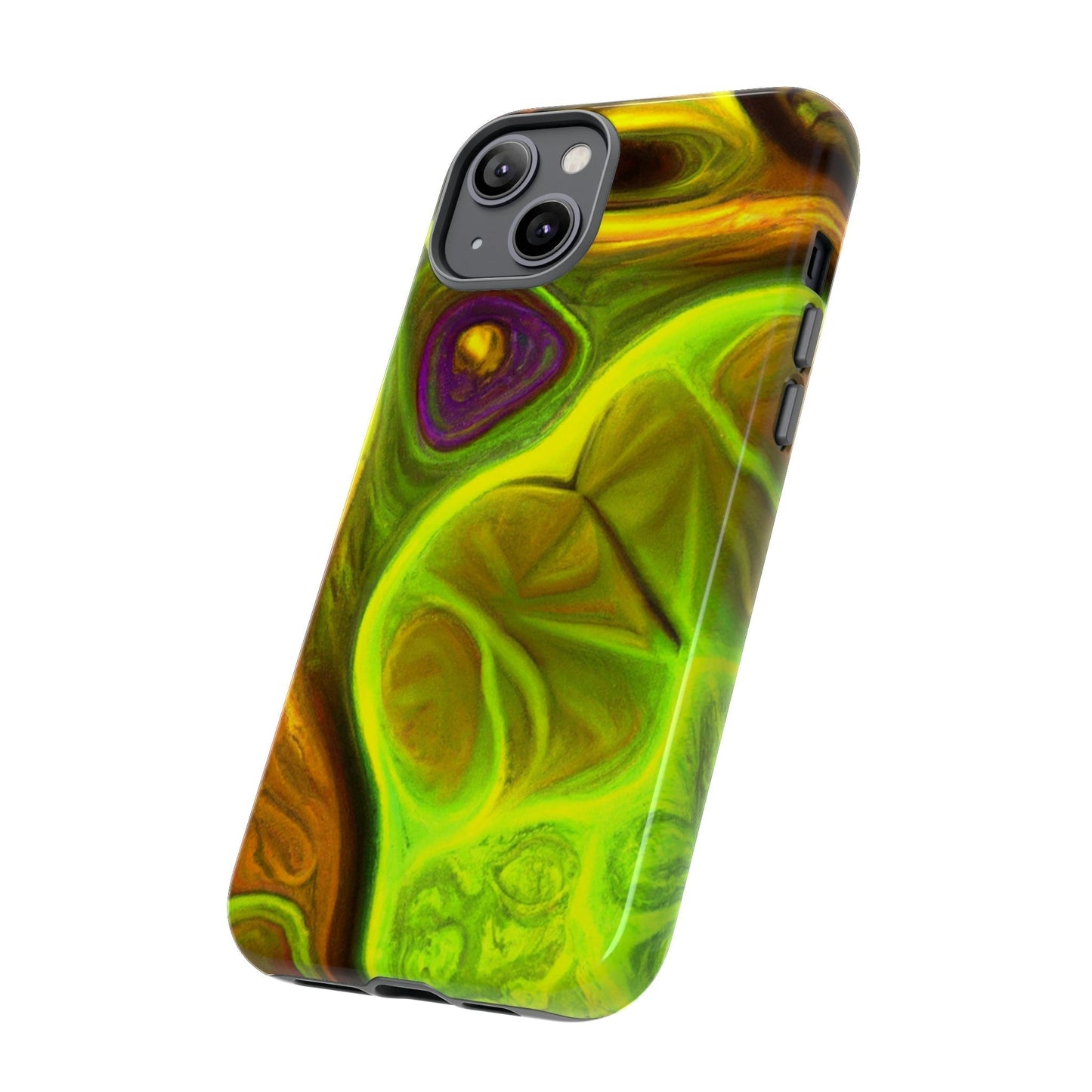 Phone Case-FRACTAL GREEN | Tough-PhoneCaseBoss-Phone-Best-Phone-Cases