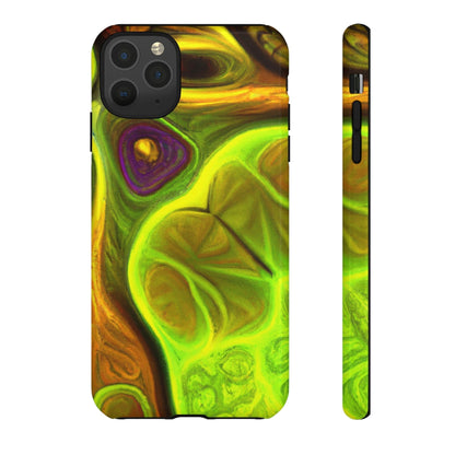 Phone Case-FRACTAL GREEN | Tough-iPhone 11 Pro Max-Glossy-PhoneCaseBoss-Phone-Best-Phone-Cases