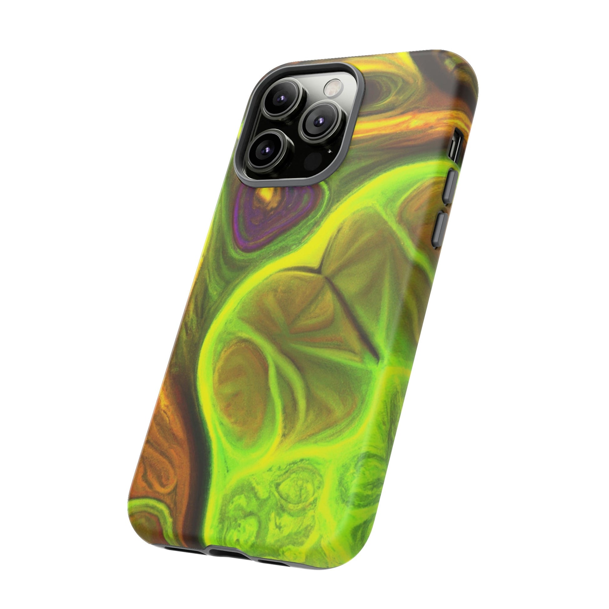 Phone Case-FRACTAL GREEN | Tough-PhoneCaseBoss-Phone-Best-Phone-Cases