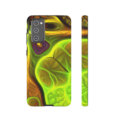 Phone Case-FRACTAL GREEN | Tough-Samsung Galaxy S20 FE-Glossy-PhoneCaseBoss-Phone-Best-Phone-Cases