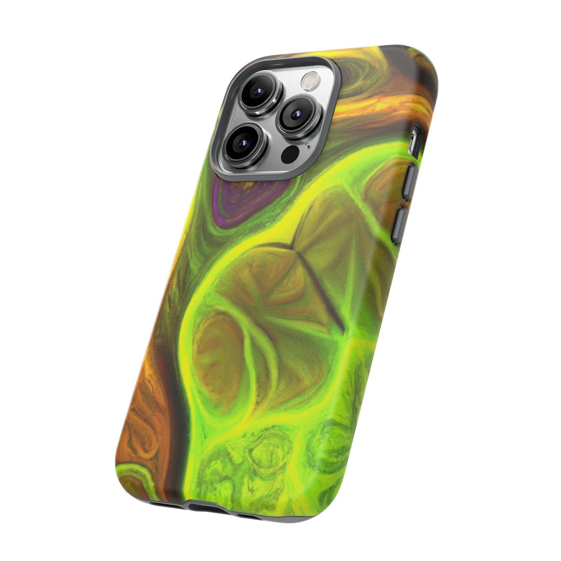 Phone Case-FRACTAL GREEN | Tough-PhoneCaseBoss-Phone-Best-Phone-Cases