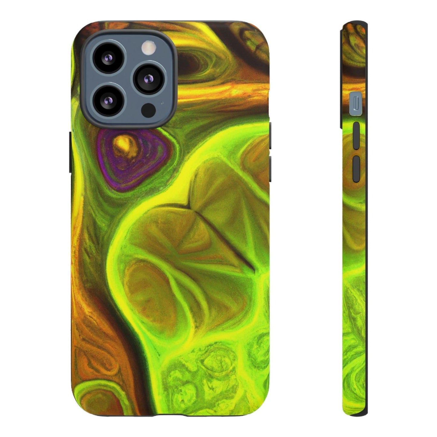 Phone Case-FRACTAL GREEN | Tough-iPhone 13 Pro Max-Matte-PhoneCaseBoss-Phone-Best-Phone-Cases