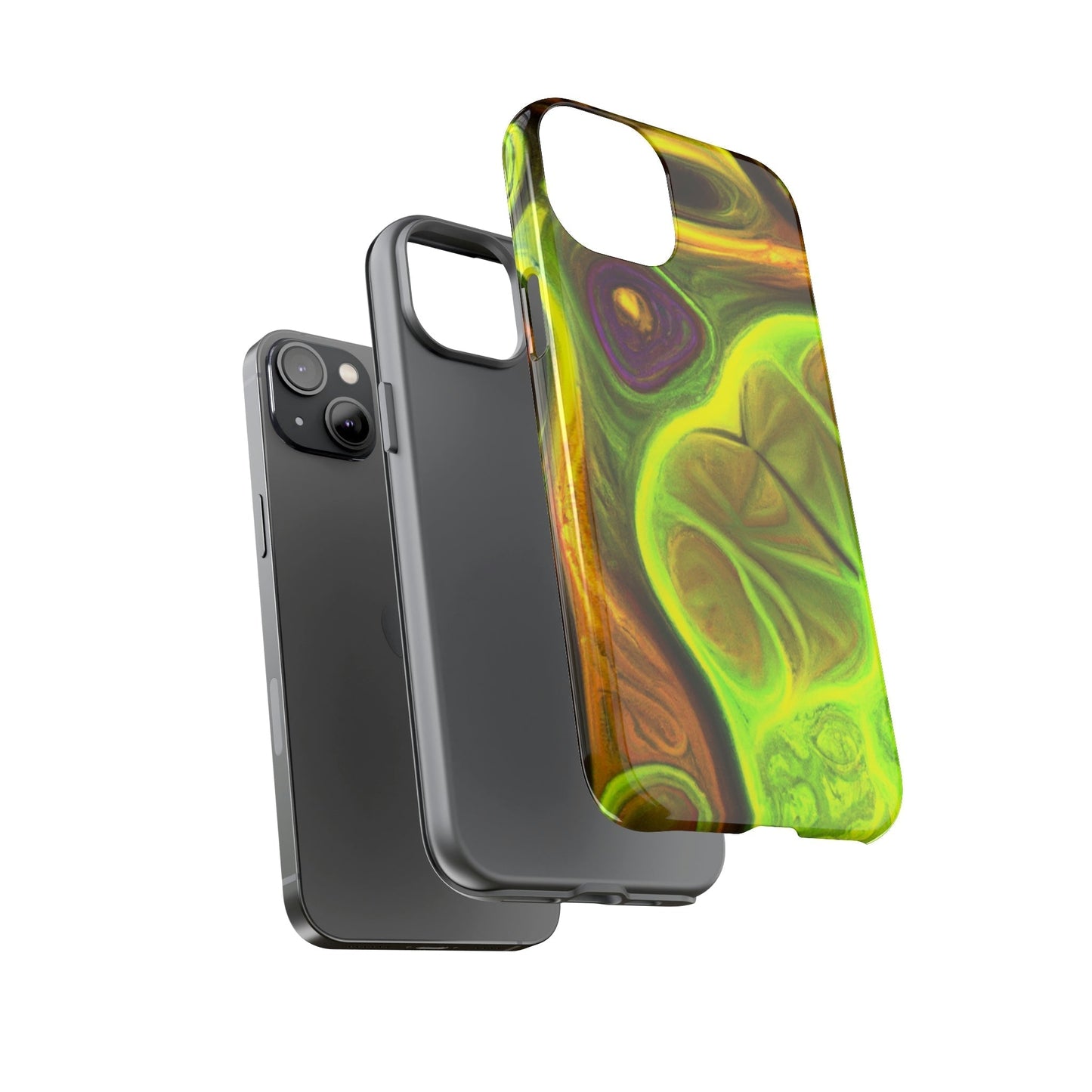 Phone Case-FRACTAL GREEN | Tough-PhoneCaseBoss-Phone-Best-Phone-Cases