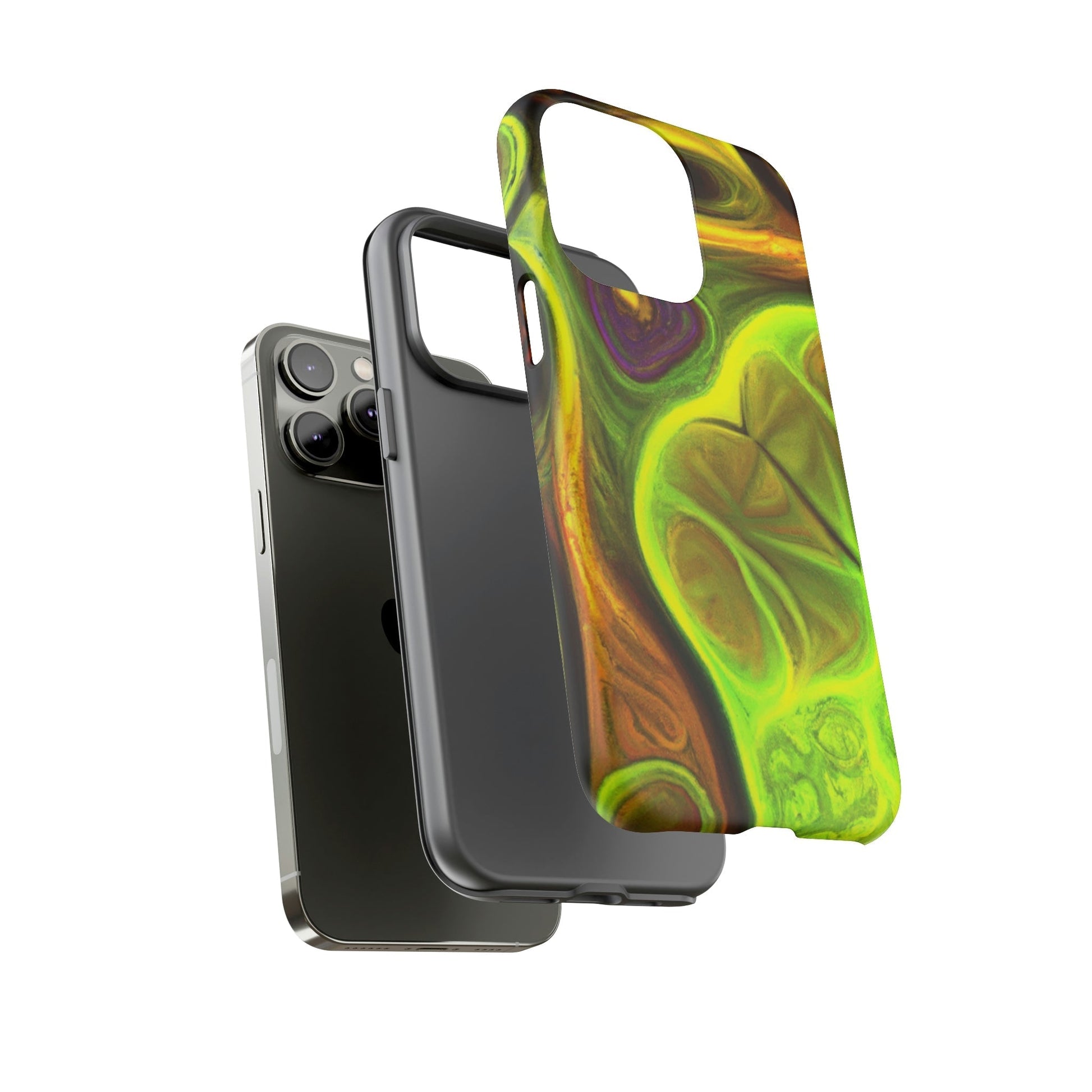 Phone Case-FRACTAL GREEN | Tough-PhoneCaseBoss-Phone-Best-Phone-Cases