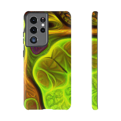 Phone Case-FRACTAL GREEN | Tough-Samsung Galaxy S21 Ultra-Glossy-PhoneCaseBoss-Phone-Best-Phone-Cases