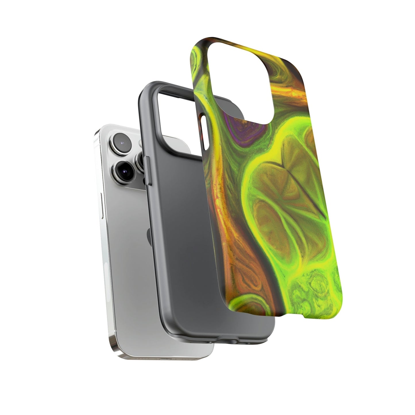 Phone Case-FRACTAL GREEN | Tough-PhoneCaseBoss-Phone-Best-Phone-Cases