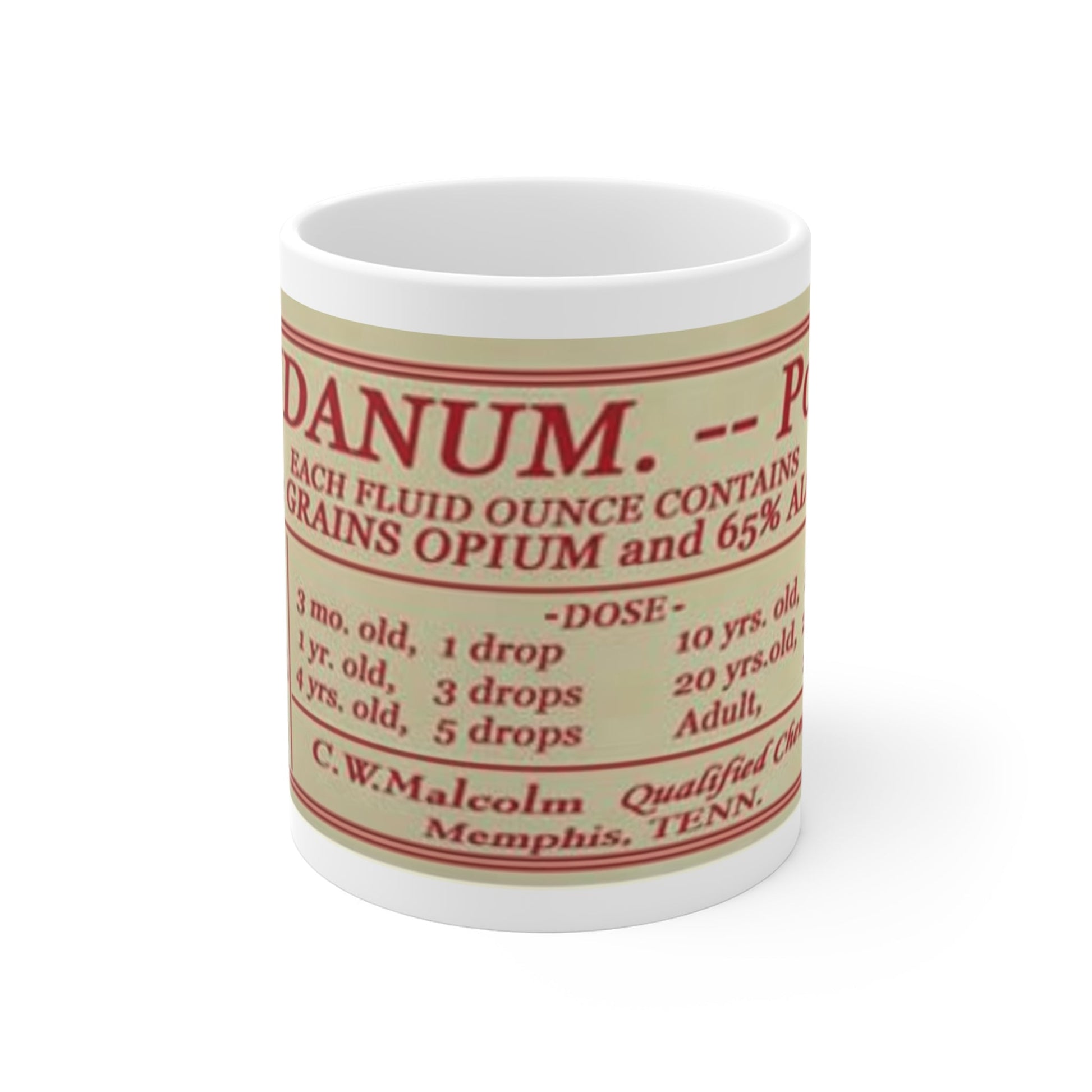 Funny/Dark Humor Coffee Mug. "Laudanum" 11oz Mug-Mug-Printify-11 oz, Home & Living, Mugs, Sublimation, White base | 11oz,,,7783540129885-FunnyDark-Humor-Coffee-Mug_-Laudanum-11oz-Mug-Mug-11-oz-Home-Living-Mugs-Sublimation-White-base-11oz-Best-Online-Gift-Shop, PhoneCaseBoss | Image-position:1-SKU:[sku}, Barcode: