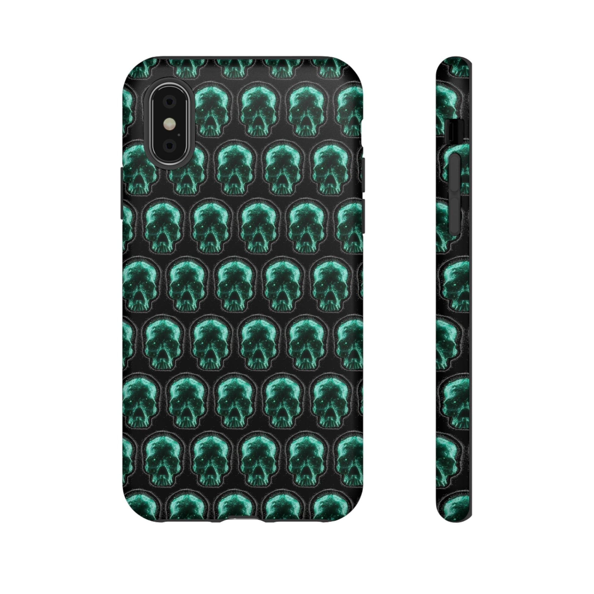 Phone Case-GLOW SKULL | Tough-iPhone X-Matte-PhoneCaseBoss-Phone-Best-Phone-Cases