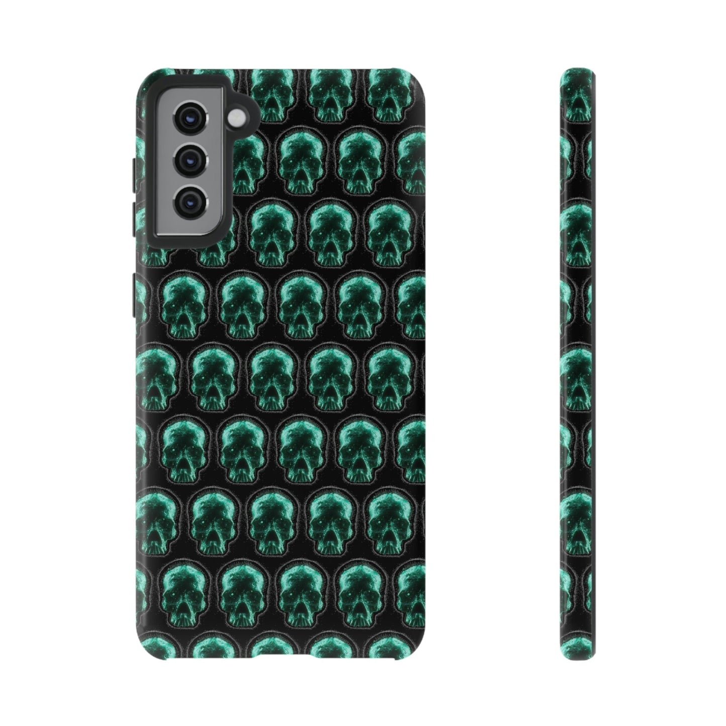 Phone Case-GLOW SKULL | Tough-Samsung Galaxy S21 Plus-Glossy-PhoneCaseBoss-Phone-Best-Phone-Cases