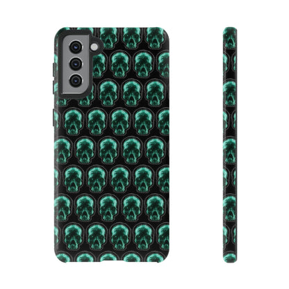 Phone Case-GLOW SKULL | Tough-Samsung Galaxy S21 Plus-Glossy-PhoneCaseBoss-Phone-Best-Phone-Cases