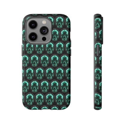 Phone Case-GLOW SKULL | Tough-iPhone 14 Pro-Matte-PhoneCaseBoss-Phone-Best-Phone-Cases