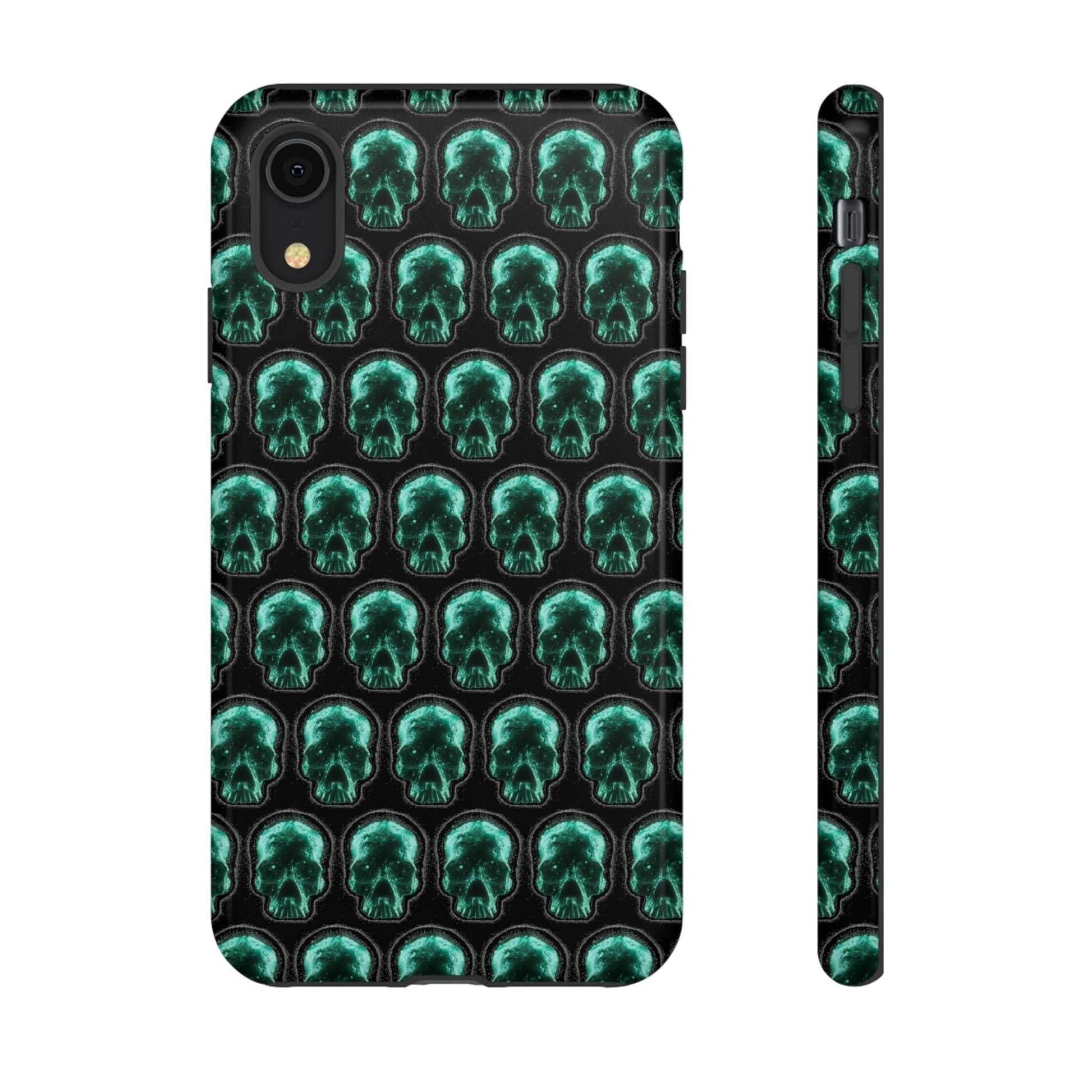 Phone Case-GLOW SKULL | Tough-iPhone XR-Glossy-PhoneCaseBoss-Phone-Best-Phone-Cases