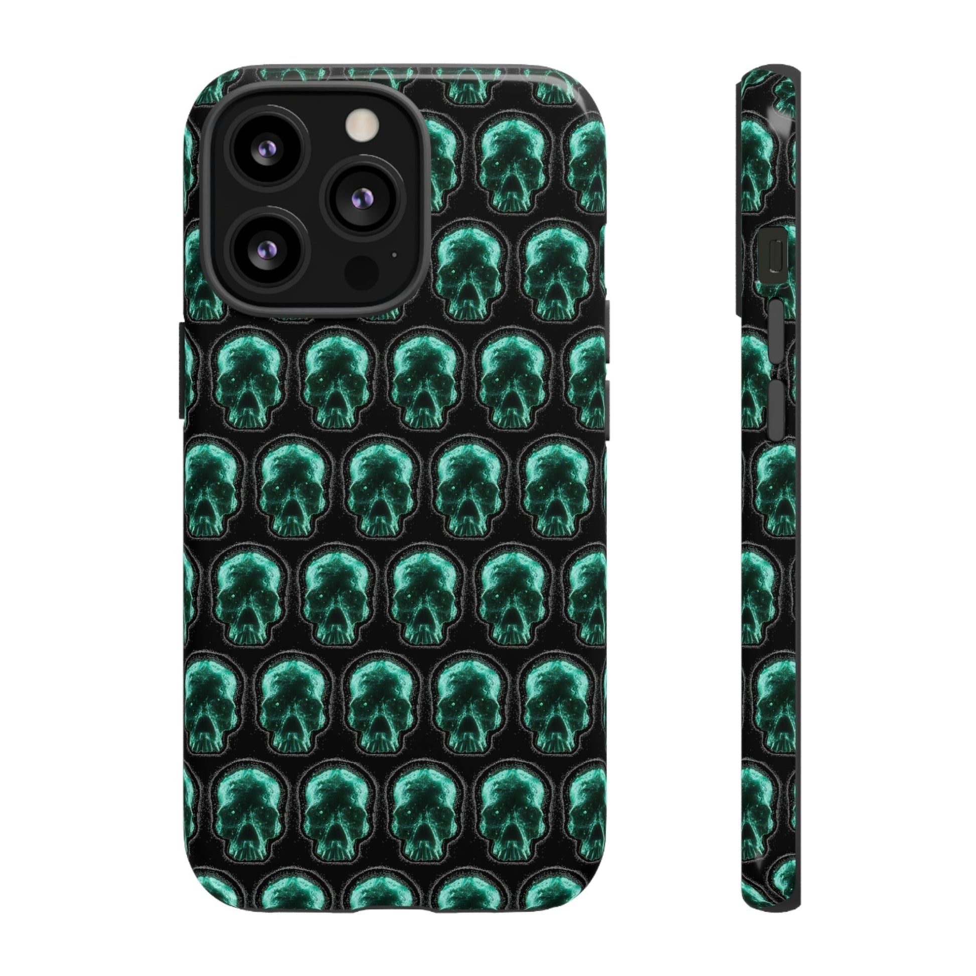 Phone Case-GLOW SKULL | Tough-iPhone 13 Pro-Glossy-PhoneCaseBoss-Phone-Best-Phone-Cases