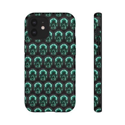 Phone Case-GLOW SKULL | Tough-iPhone 12 Mini-Glossy-PhoneCaseBoss-Phone-Best-Phone-Cases