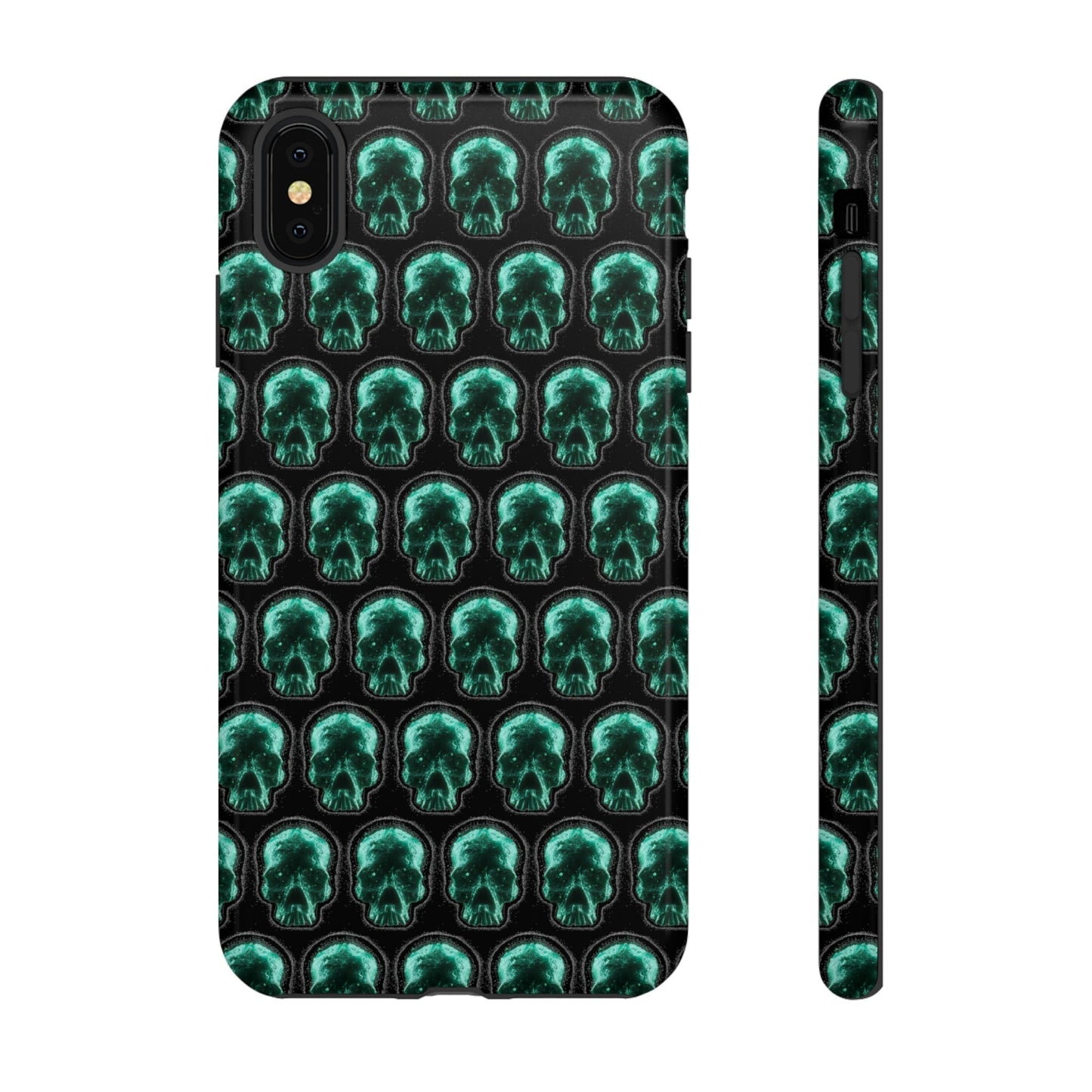 Phone Case-GLOW SKULL | Tough-iPhone XS MAX-Glossy-PhoneCaseBoss-Phone-Best-Phone-Cases