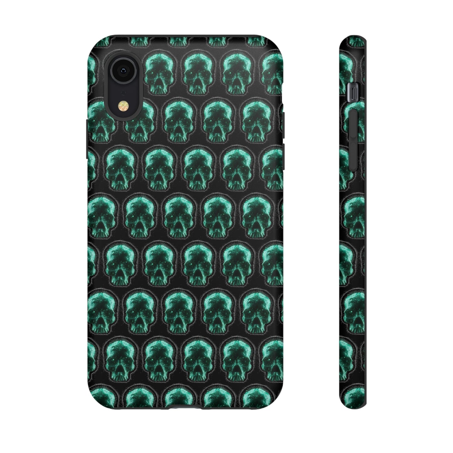 Phone Case-GLOW SKULL | Tough-iPhone XR-Matte-PhoneCaseBoss-Phone-Best-Phone-Cases