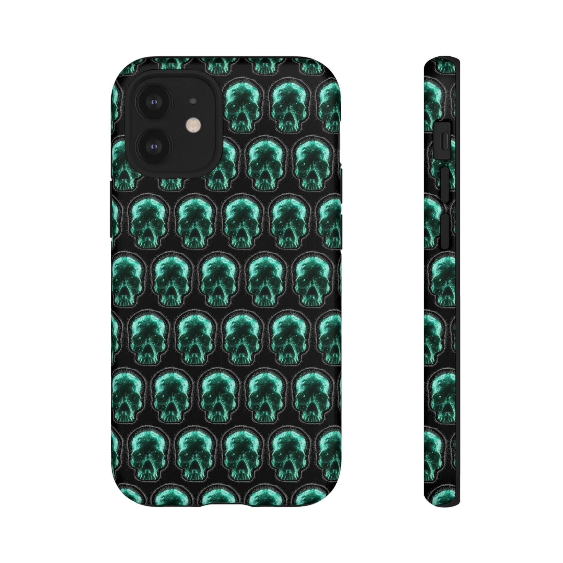 Phone Case-GLOW SKULL | Tough-iPhone 12 Mini-Matte-PhoneCaseBoss-Phone-Best-Phone-Cases