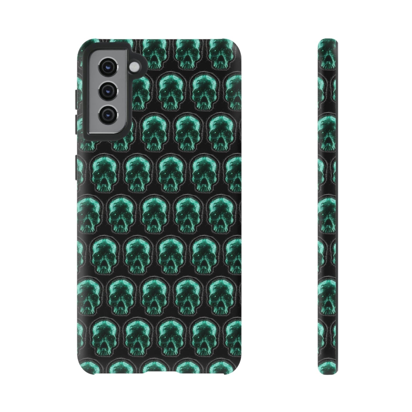 Phone Case-GLOW SKULL | Tough-Samsung Galaxy S21 Plus-Matte-PhoneCaseBoss-Phone-Best-Phone-Cases