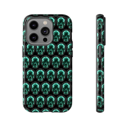 Phone Case-GLOW SKULL | Tough-iPhone 14 Pro-Glossy-PhoneCaseBoss-Phone-Best-Phone-Cases