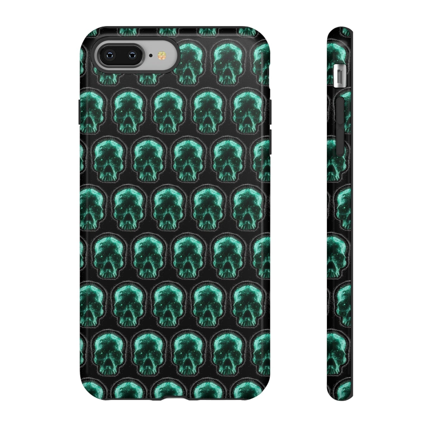 Phone Case-GLOW SKULL | Tough-iPhone 8 Plus-Glossy-PhoneCaseBoss-Phone-Best-Phone-Cases