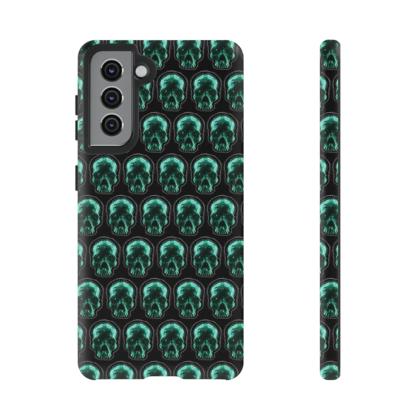 Phone Case-GLOW SKULL | Tough-Samsung Galaxy S21-Matte-PhoneCaseBoss-Phone-Best-Phone-Cases