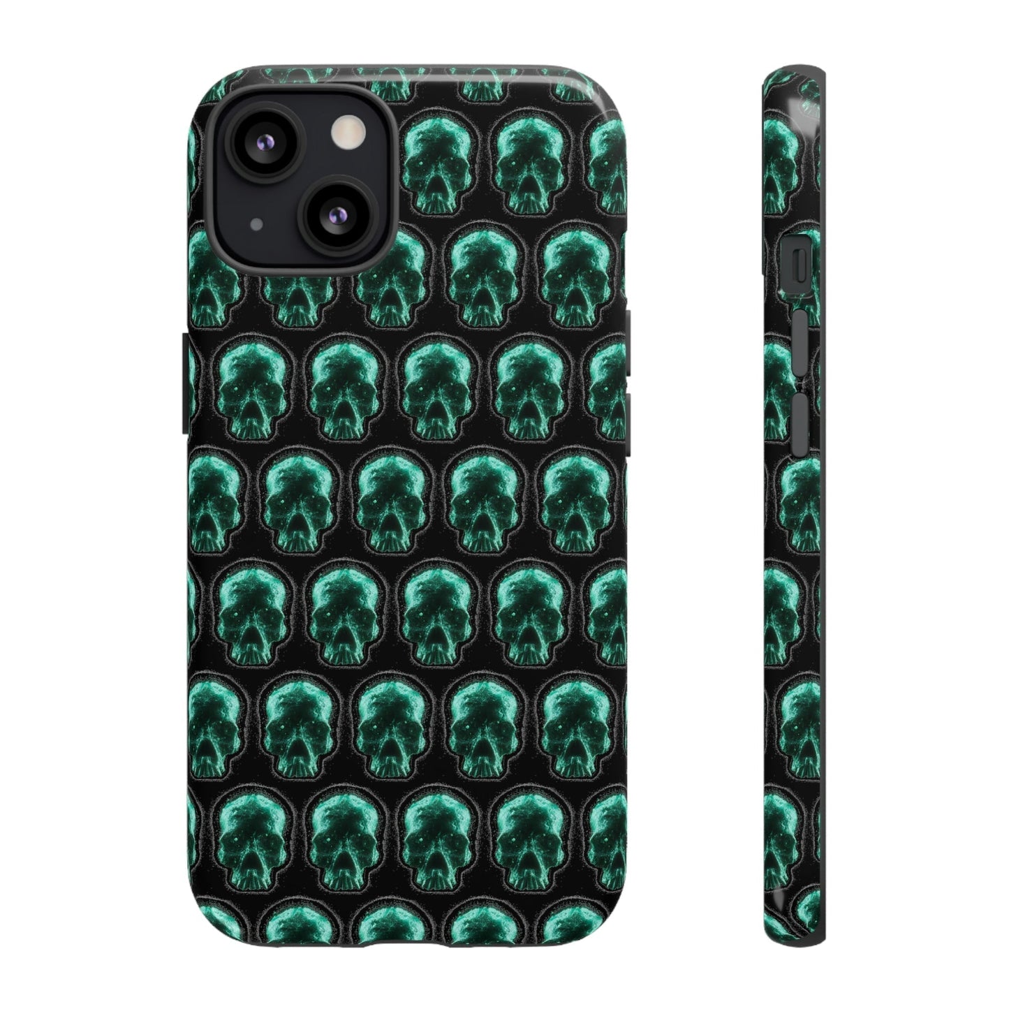 Phone Case-GLOW SKULL | Tough-iPhone 13-Glossy-PhoneCaseBoss-Phone-Best-Phone-Cases