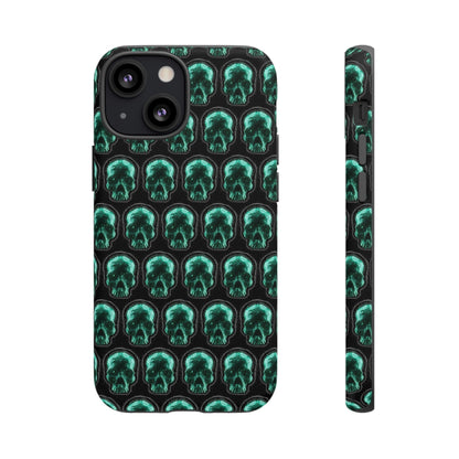 Phone Case-GLOW SKULL | Tough-iPhone 13 Mini-Matte-PhoneCaseBoss-Phone-Best-Phone-Cases