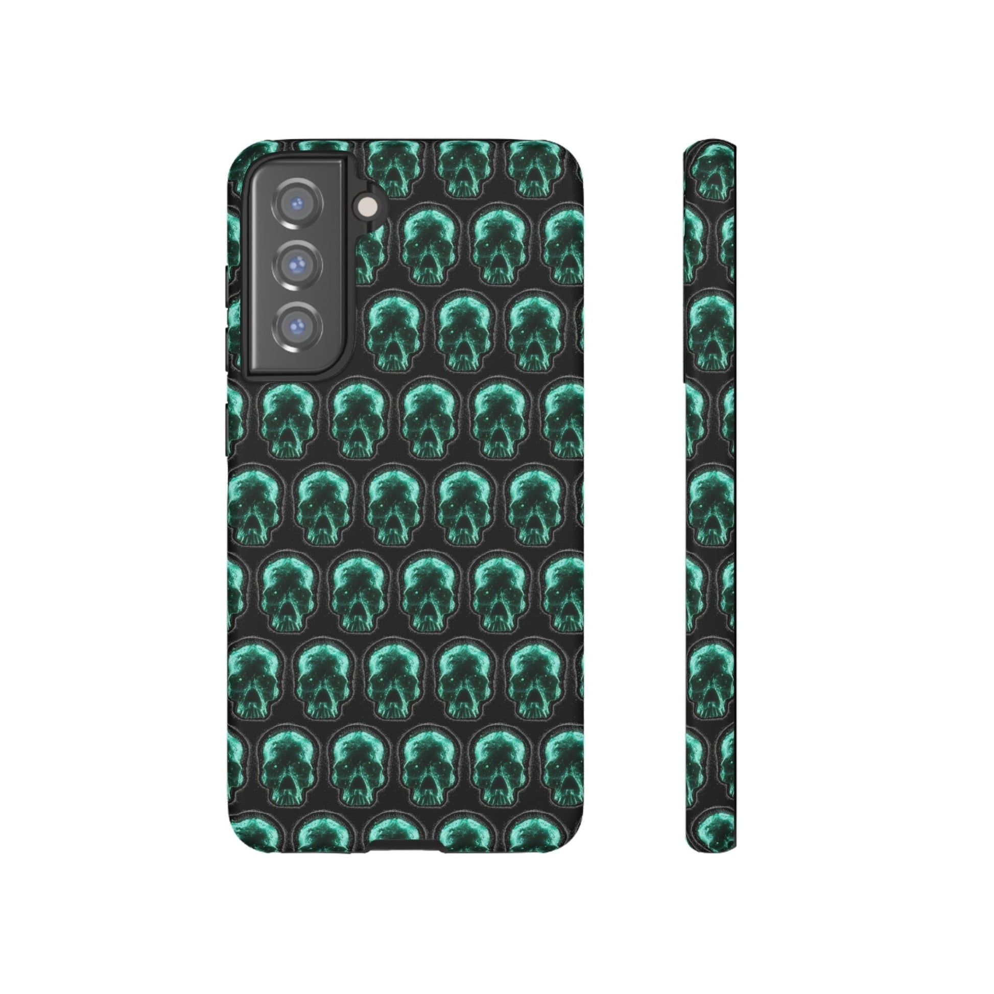 Phone Case-GLOW SKULL | Tough-Samsung Galaxy S21 FE-Matte-PhoneCaseBoss-Phone-Best-Phone-Cases