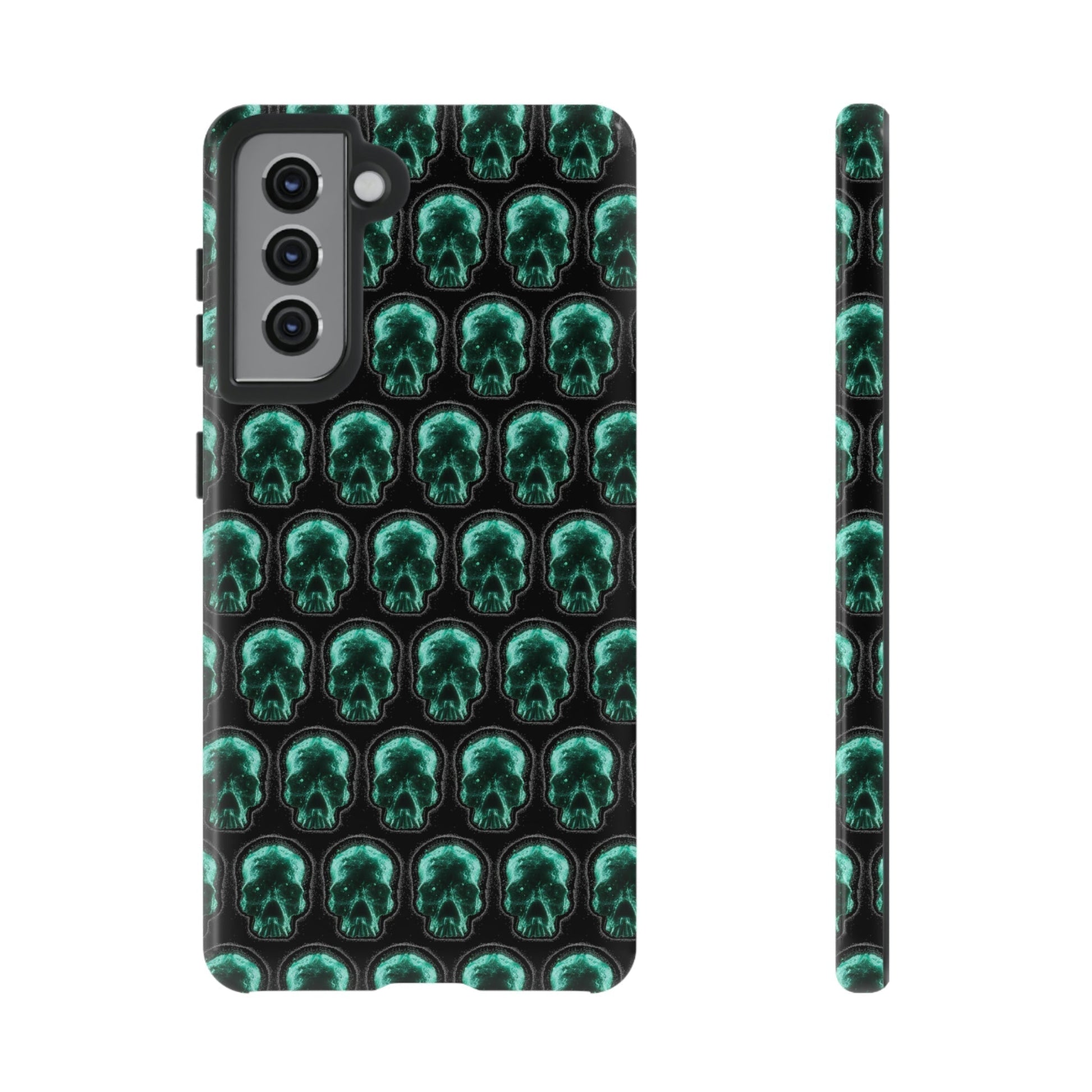 Phone Case-GLOW SKULL | Tough-Samsung Galaxy S21-Glossy-PhoneCaseBoss-Phone-Best-Phone-Cases