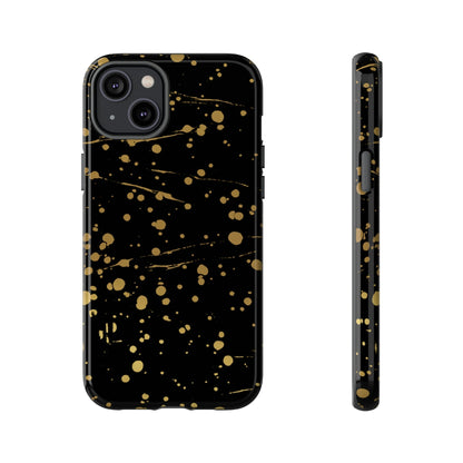 Phone Case-GOLD SPLATTER | Tough-iPhone 14 Plus-Glossy-PhoneCaseBoss-Phone-Best-Phone-Cases